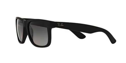 Ray-Ban RB4165 Justin 622/T3 55mm Polarized Sunglasses Matte Black w/Grey Gradient Polar For Men + VISIOVA Accessories Bundle Kit4