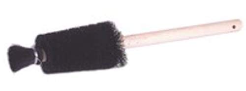 Image of Weiler 99594 Horsehair Utility Brush with Wood Handle, 1 inch Head Width, 16 inch Overall Length, Natural, Made in the USA(Pack of 12)