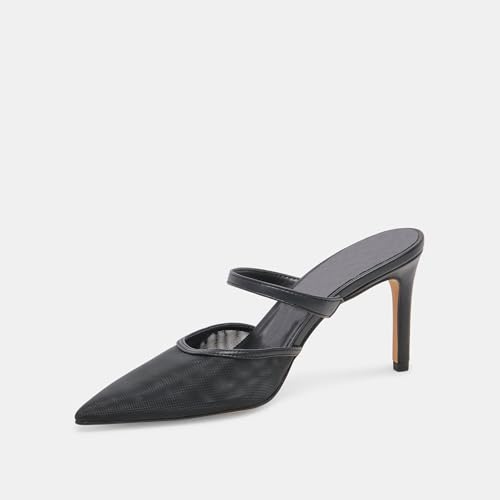 High Heel Mules for Women Closed Pointed Toe Slip On Heeled Mules with Strap Backless Casual Comfortable Dress Mule Heel Pumps4