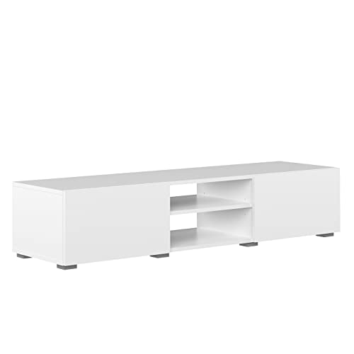 Symbiosis Podium Meuble Tv Blanc 140x42x31 cm