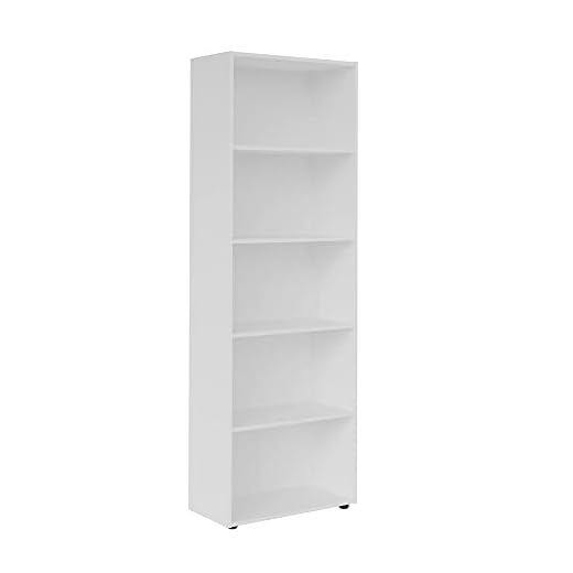 Estante Livreiro com 5 nichos MULTY cor Branco - Artely