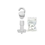 詰め替えそのまま 硬めコンディショナー専用ポンプ ★本体握る方式 ホワイト ホルダーセット 吊り下げ 詰め替えボトル ディスペンサー ぶら下げ 洗剤パック 空中収納 お風呂 バスグッズ 浮かせる収納 吊るす収納 空中収納 吊り下げ 便利グッズ