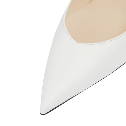 Womens Stylish Closed Pointed Toe Slip On Pumps Special High Heel Shoes for Wedding Bridal Party Size 4-16 US2