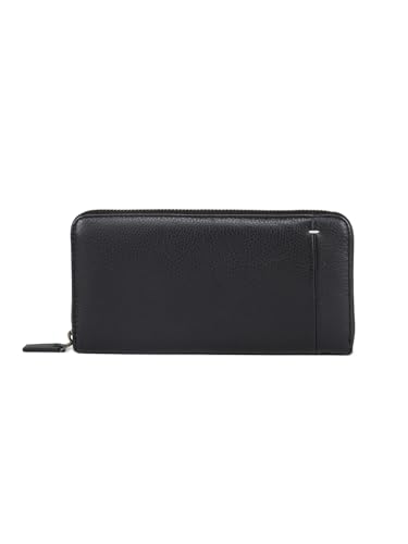 Large Leather Wallet for Women, RFID Blocking, Zip Around Closure