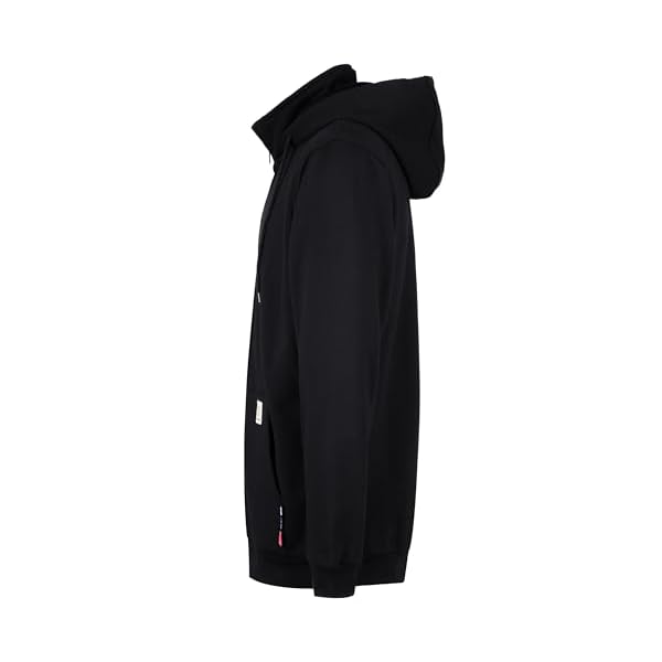 BOCOMAL FR Hoodies 1/4 Zipper Pullover Cotton Fleece Hooded Sweatshirts - Image 3