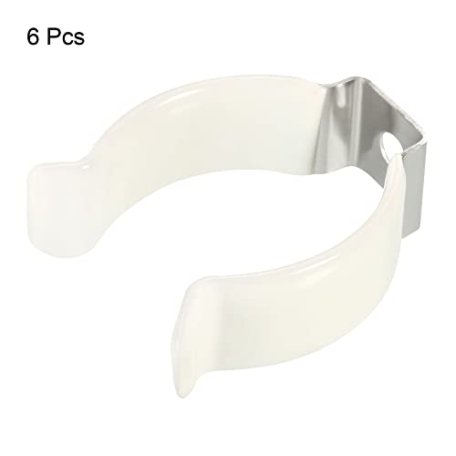 Image of MECCANIXITY T10 U Clips Holder Bracket for LED Light Bulb Mounting Bracket Support Stainless Steel Fluorescent Tube Holder Lighting Accessories Pack of 6