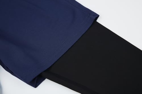 DANI CHINS Boys 2 in 1 Athletic Active Leggings Sports Running Quick Dry Breathable Compression Pants