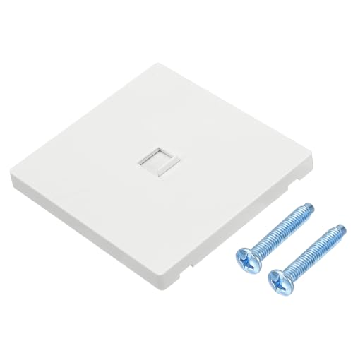 Toma de red RJ45 CAT6 blanca de 90 x 86 mm ideal para empotrar cables de internet en casa
