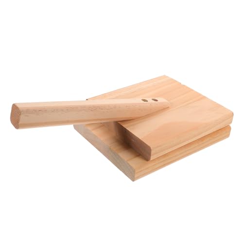 FELTECHELECTR Wooden Dumpling Skin Press Easy Clean Comfortable Use Dumpling Wrapper Maker Machine