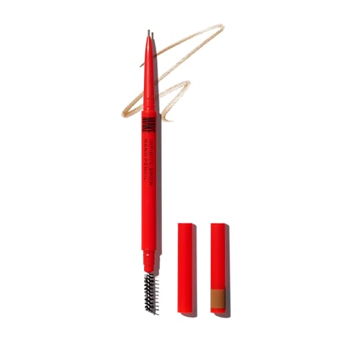 Image of MAKE Beauty Nano Brow, Micro Eyebrow Pencil. Long-Lasting Smudgeproof Eye Brow Makeup for Hairlike Lines. Precision Liner for Natural-Looking Eyebrows - Shade, Warm Taupe