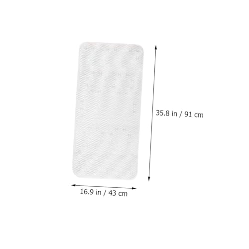 Alfombrilla de ducha antideslizante bañera PVC blanco confortable 3