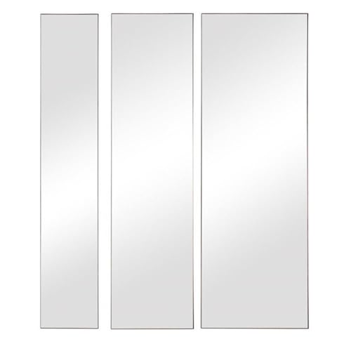 BOWERY HILL Contemporary Mirror in Gold Leaf (Set of 3)