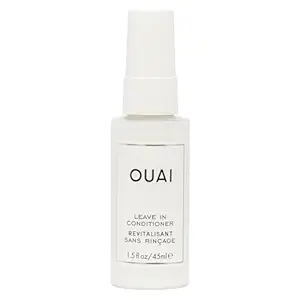 OUAI Leave In Conditioner & Heat Protectant Spray - Prime Hair for Style, Smooth Flyaways, Add Shine and Use as Detangling Spray - No Parabens, Sulfates or Phthalates (1.5 oz)