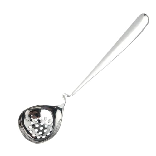 Sewroro Cuchara Filtrante de Acero Inoxidable 304 Mango Largo Resistente al Calor Colador de Malla para Cocina y Filtro de Aceite Utensilio Práctico para Restaurantes y Uso Doméstico