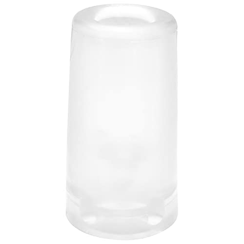 WAGNER Tope para la Puerta para el Suelo Grande, Protector de Pared - VULCANO - Retro -Ø 40 x 73 mm, Goma Maciza, Color Transparente, para Atornillar - 15207421