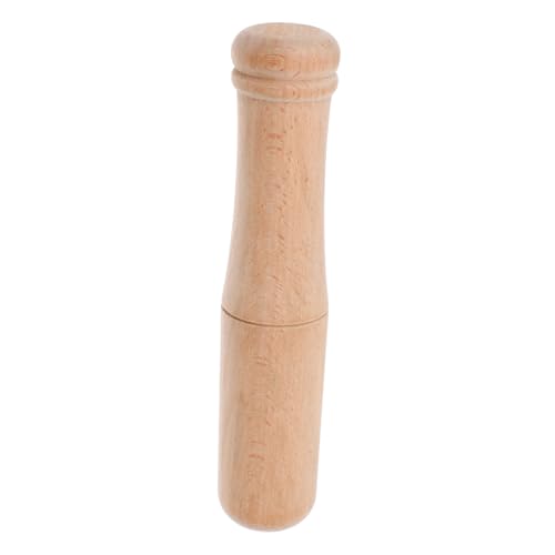 COLLBATH Wooden Garlic Smasher and Muddler Elegant Kitchen Tool for Crushing Garlic Herbs and Spices Walnut Material for Cocktails and Juices Essential Kitchen Accessory