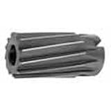 HSS Spiral Flute Shell Reamer 3-9/16" Diameter x 2" Hole x 5" OAL, 20 Flutes