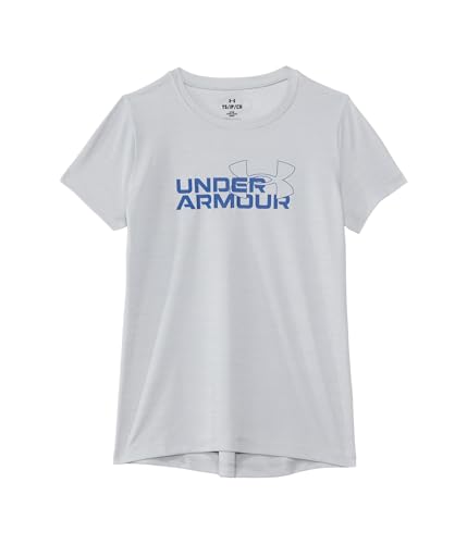 Under Armour Girls' Tech Twist Wordmark Logo Short Sleeve T Shirt