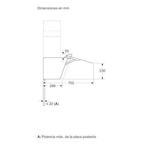 Balay, Campana decorativa de pared inclinada, 80 cm., ExtraSilencio, Control táctil, Posibilidad de recirculación, Cristal Blanco, 3BC587GBH - imagen 11