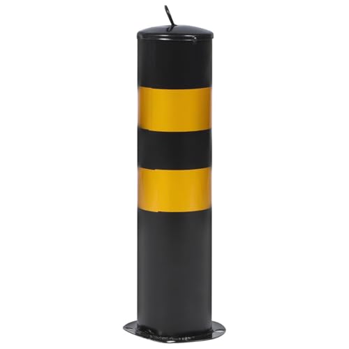 Poteau de sécurité acier inoxydable noir GALPADA pour la protection des parkings