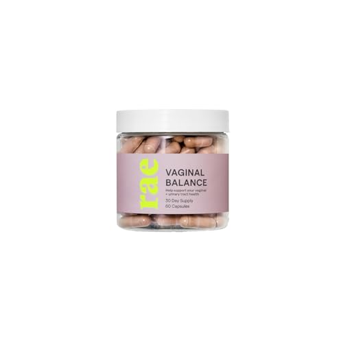 Rae Wellness Vaginal Balance - Vaginal Probiotics to Support Vaginal Health + Urinary Tract Health for Women - Cranberry, Probiotic Blend, Uva Ursi, Garlic - Vegan, 60 Capsules (30 Day Supply)
