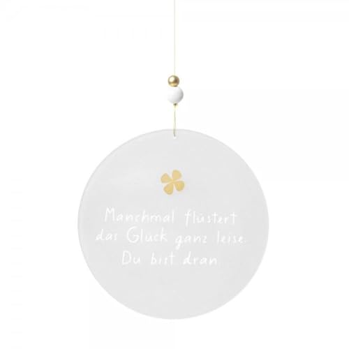 Räder Glaspoesie hängend Manchmal flüstert das Glück ganz leise