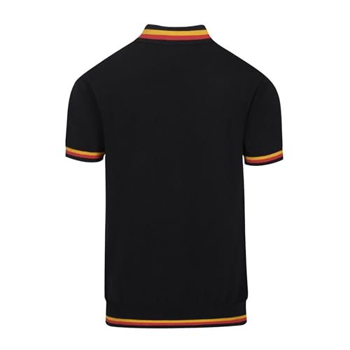 OXKNIT Men's Polo Shirts Stripe Collar V Neck Knit Polo Shirts Short Sleeve Stylish2