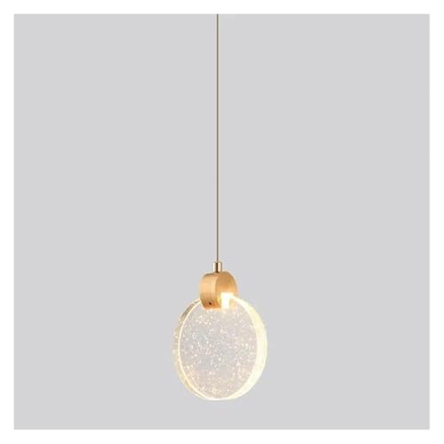 Lumière de plafond pour chambre maîtresse suspension LED rouge ronde ambiance côté lit