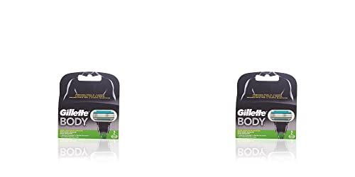 Gillette Body Recambios para Máquina de Afeitar el Cuerpo Gillette Body, 2 uds