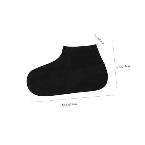 Cubiertas impermeables para zapatos de silicona UKCOCO, antideslizantes, para hombre y mujer, pack de 2, cubiertas para botas al aire libre resistentes al agua miniatura 2
