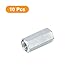 uxcell 10pcs M6x10x20mm Coupling Nuts - Galvanized Carbon Steel Hex Threaded Rod Coupler for Furniture, Electronic, Industrial
