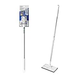 アズマ マイクロクロス用ミニワイパーF マイクロファイバー 用 フローリングワイパー ヘッドミニサイズ 収納に便利 細かい所にフィット 狭い場所 トイレ キッチンに 市販の使い捨てマイクロファイバークロスがつけられる FL375