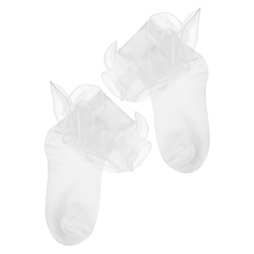 KESYOO Lace Socks Turn Cuff Socks Lace Girl Socks Frilly Dress Socks Little Girl Sock Socks with Bows Women