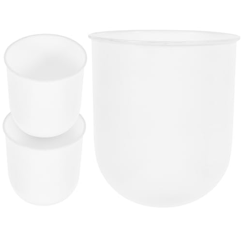 Gatuida 3 Piezas De Taza para Cepillo De Inodoro sobre Soporte De Baño Soporte para Cepillo De Inodoro Soporte para Cepillo De Fregado Soporte para Émbolo Taza para Cepillo De