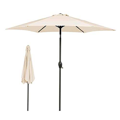 Parasol rond 2,7m CLSDRZC idéal pour embellir vos repas sur la terrasse