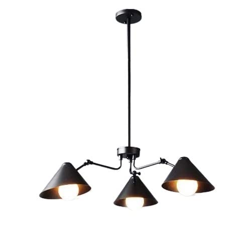 Plafonnier E27 rétro industriel à 3 lampes pour plafond vintage de cuisine
