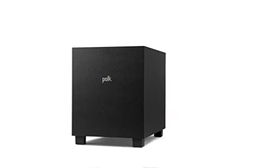 Polk Audio MXT10 Hochleistungs-Subwoofer, 50 W, Schwarz
