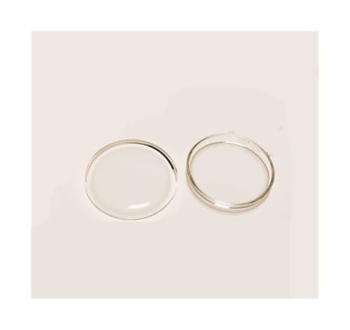 JUMELA Reloj de cúpula Alta con Forma de Tapa, Cristal Mineral Redondo, Superficie de Espejo arqueado de 26mm-35,5mm de diámetro for reparación de Relojes, 1 Unidad (Size : 32mm)