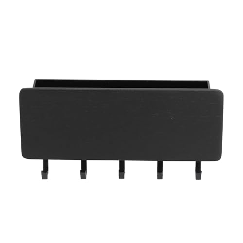 Porte-clés avec compartiment Bambou Noir compact et robuste 18 cm