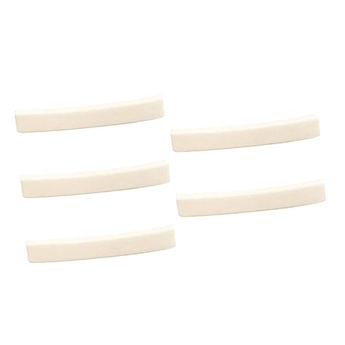 Parliky 5個ギター用ボーンナット 曲面ベース 楽器パーツ ギターサウンド