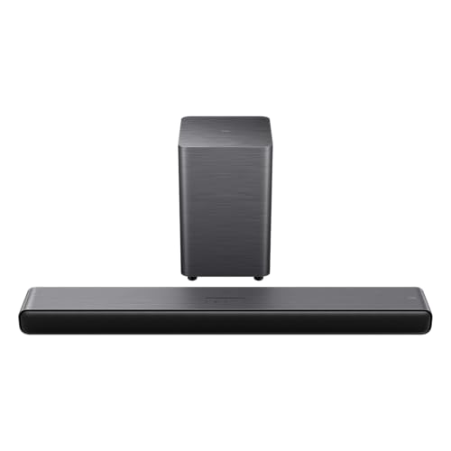 TCL S55H 2.1 Channel Dolby Atmos Soundbar with Deep Super Bass Wireless Subwoofer DTS Virtual:X AI Sonic-Adaptation Tutti Choral