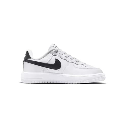 Nike Force 1 Low EasyOn Little Kids' Shoes (FN0237-101, White/Black) Size 13