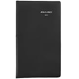 2022 Pocket Calendar by AT-A-GLANCE, Monthly Planner, 3-1/2' x 6', Pocket Size, DayMinder, Black (SK5300)