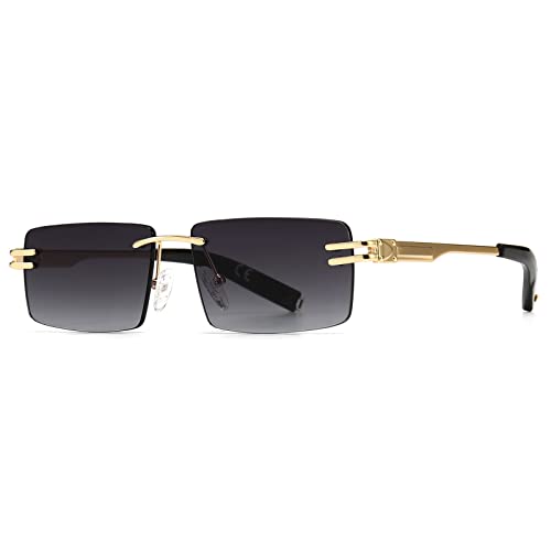 Lunettes De Soleil Rétro Ovale Métal - Style Classique Unisexe UV400 - Verres Gris