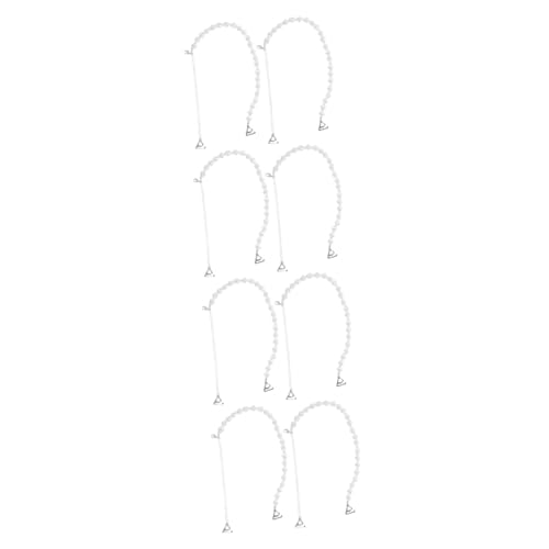 Bretelles de soutien-gorge perlées Healeved blanches en alliage de zinc