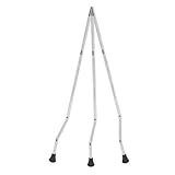Kisangel Pied de Support pour Tambour en Métal Argenté Antidérapant et Robuste, Lot de 3 P...