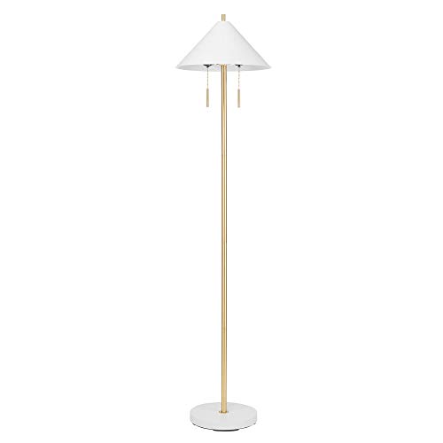 Globe Electric 67352 Novogratz x Globe Floor Lamp, White