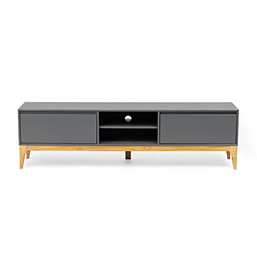 Rack para Tv até 60 Polegadas 180cm 2 Portas Retrô Bento Yescasa