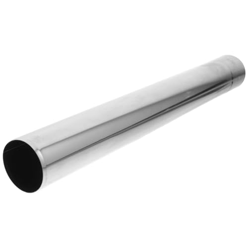 GARIOUANS Tuyau de Cheminée en Acier Inoxydable 60x50 Cm pour Poêle à Bois de Camping Extérieur, Conduit D’évacuation Stable Compatible Tentes, Rallonge Solide pour Poêle à Simple Paroi