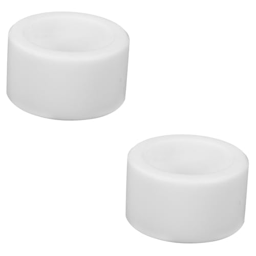 VILLFUL 2pcs Laboratory Evaporation Dish Culture Petri Dishes Culture Dish Agar Dishes Laboratory Petri Dish Petri Tray Chemistry Petri Holder Petri Dishes for Equipment White PTFE